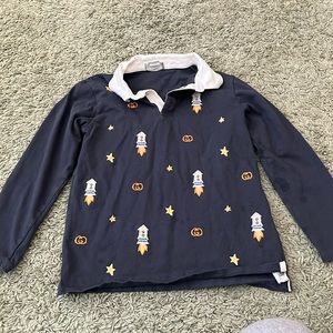 Gucci Kids Long Sleeve Polo Shirt
